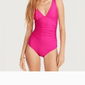 Vibrant Pink Womens One Piece Swimsuit